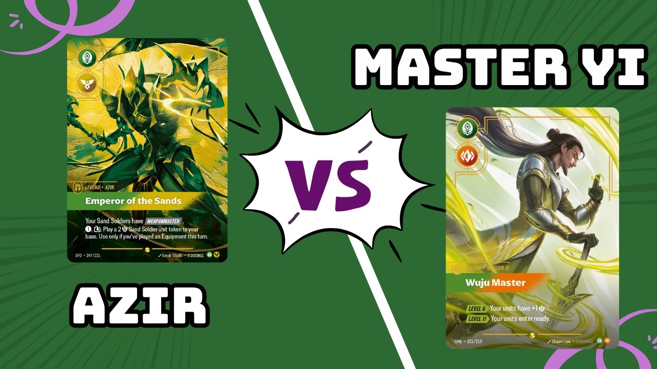 Riftbound Azir Vs XP Master Yi | POV Gameplay