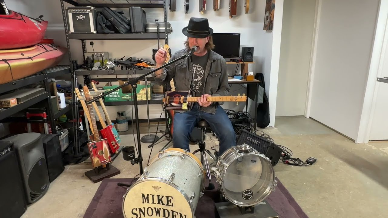 Stray Cat Strut on the 3 String Cigar Box Guitar cover by Mike Snowden