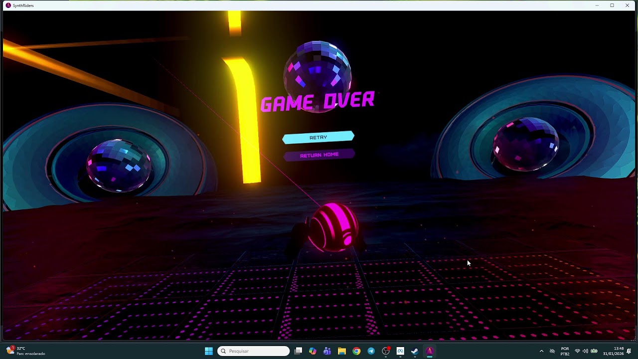 synth riders gameplay
