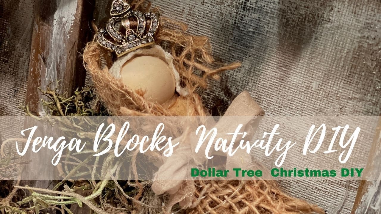 Jenga Blocks Nativity DIY