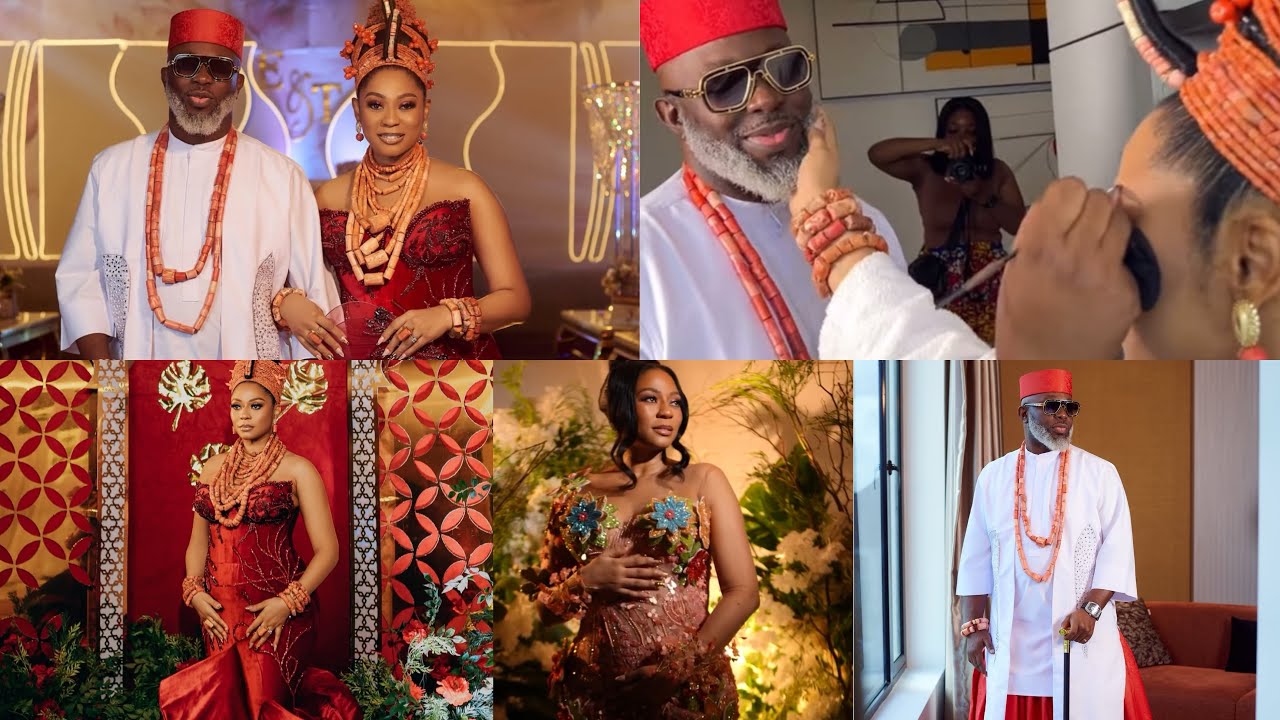 Actress Enado Odigie & Tola Odunsi Hold Traditional Marriage & Announce Pregnancy