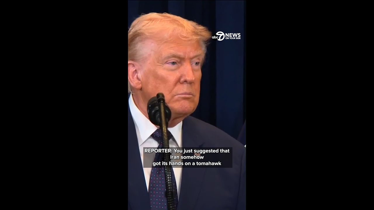 President Trump on claims that a deadly Iranian missile struck its own school