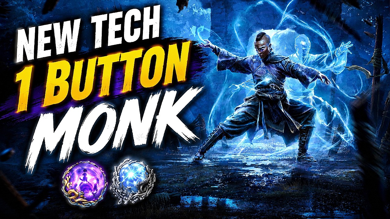 INSANE NEW TECH WITH 1 BUTTON MARTIAL ARTIST MONK - Monk Build Guide | Path of Exile 2
