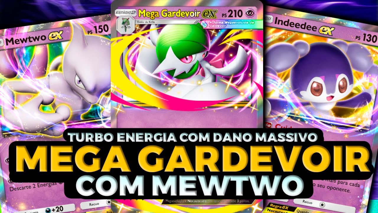 TURBO PSIQUICO! MEGA GARDEVOIR + MEWTWO ATROPELANDO O META! #PokémonTCGPocket