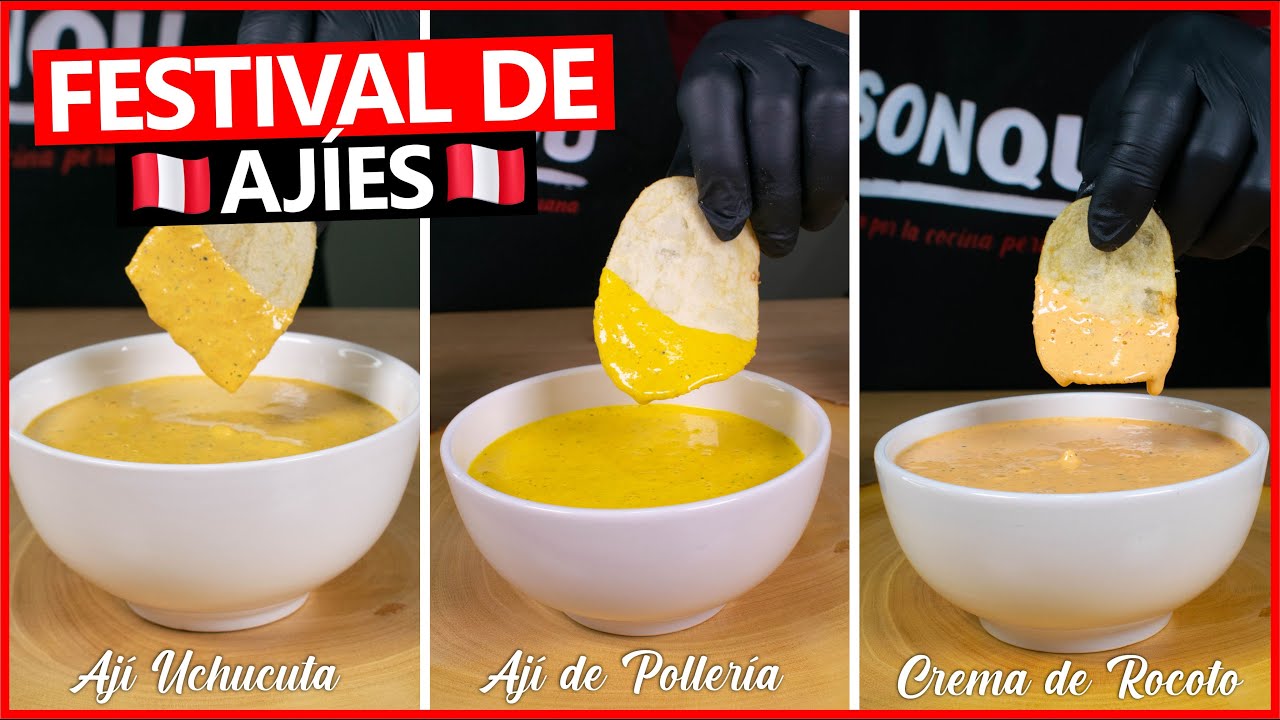 LOS MEJORES CREMAS DE AJIES PERUANOS para acompañar tus comidas favoritas 2023 🌶️ | SONQU
