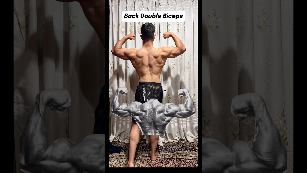 How to do Back Double Biceps Pose