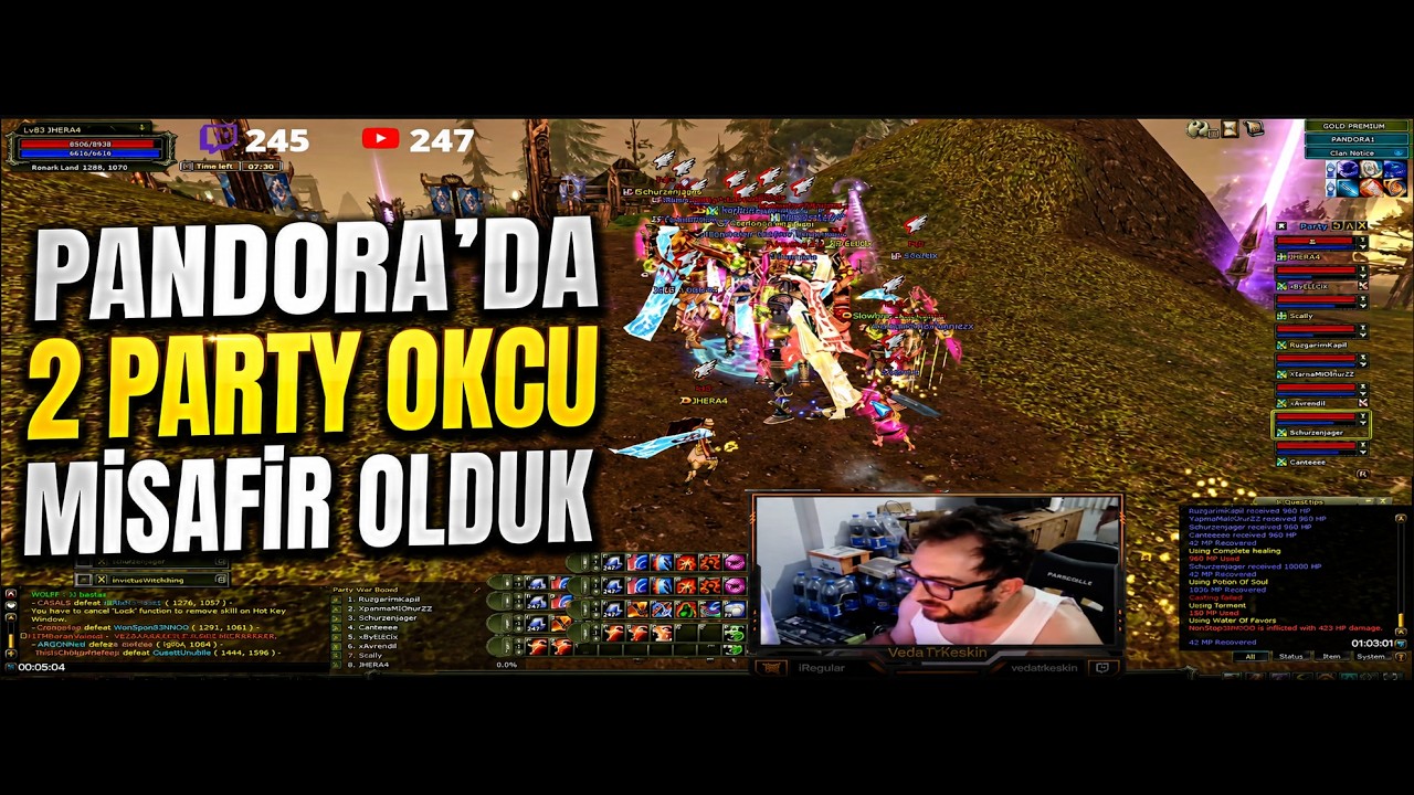 Pandora'da 2 Party Okcu Misafir Olduk    Knight Online