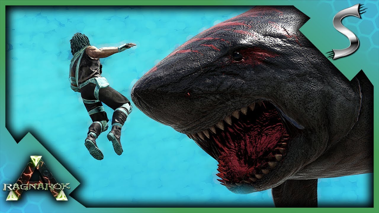 HIGH LEVEL MEGALODON TAMING! COLLECTING DEEP SEA DERMIS'S! - Ark: Survival Evolved [Cluster E48]