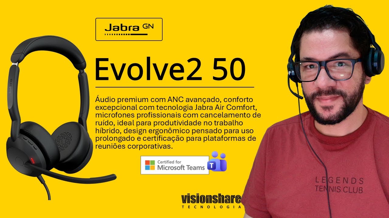 Conheça o Headset 🎧 Jabra Evolve2 50 (Unboxing e Review)