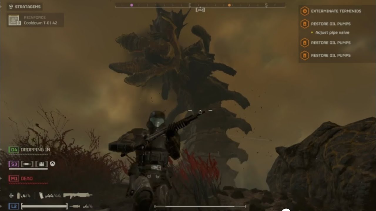 Helldivers 2 Deploying Feet first into Hell on Planet Oshaune 