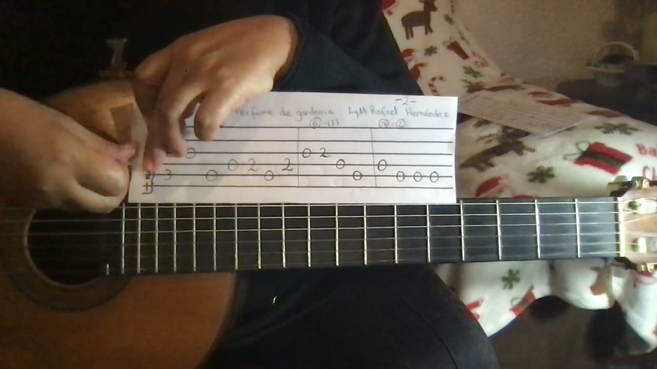 COMO TOCAR EN GUITARRA PERFUME DE GARDENIA