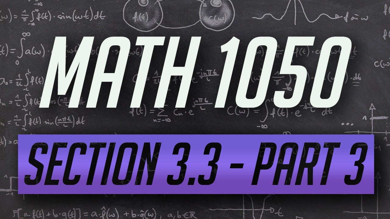Section 3.3 - More With Graphing Rational Functions - Part 3/3