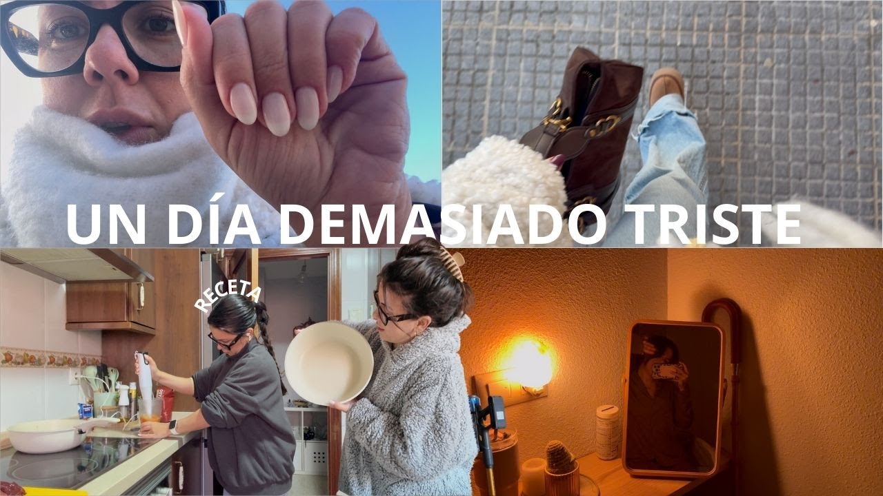 Un día DEMASIADO TRISTE 😞 | así estamos CUIDÁNDONOS el CABELLO 💆🏽‍♀️ | uñitas post navidad 🎄