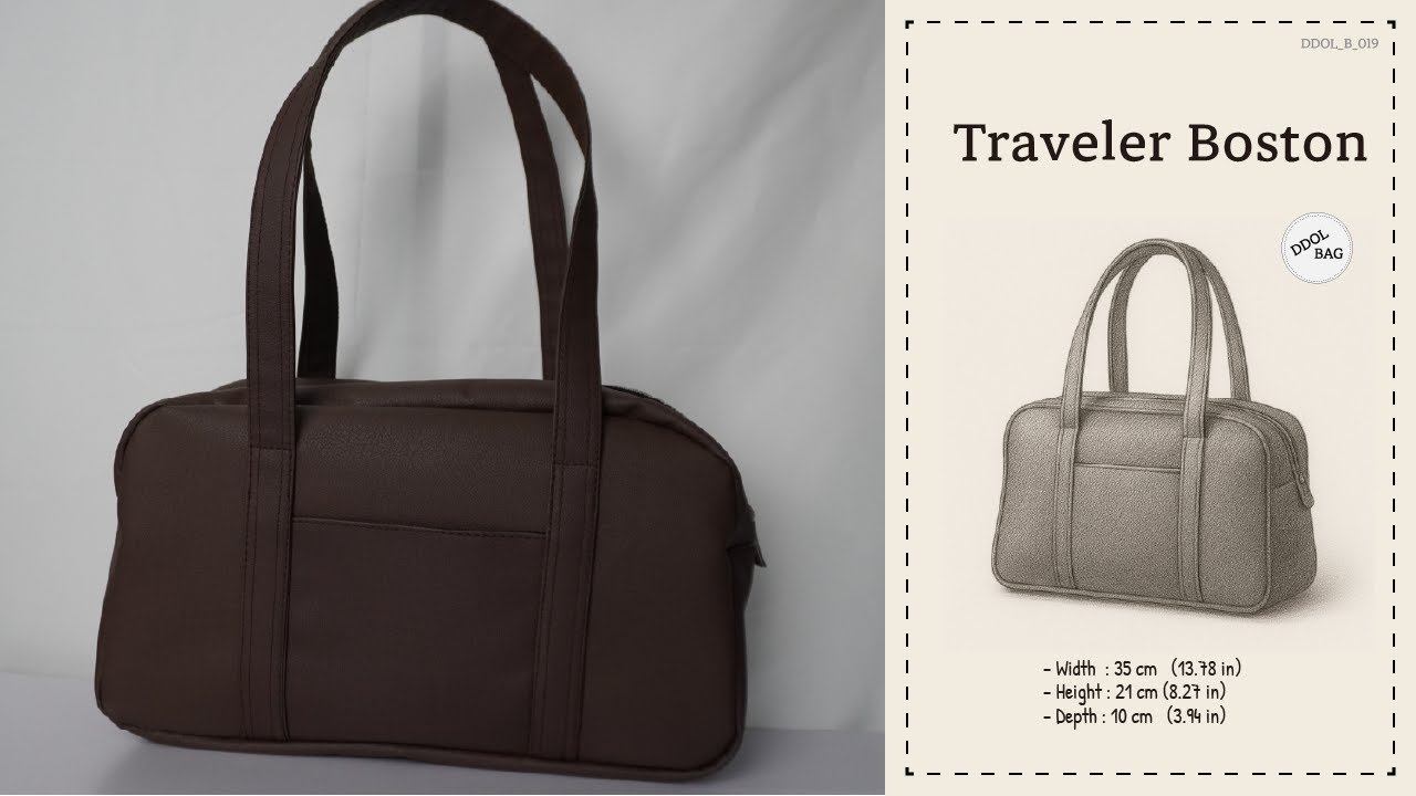 여행용 보스턴백 만들기 | DIY Traveler Boston Bag Tutorial (DDOL)
