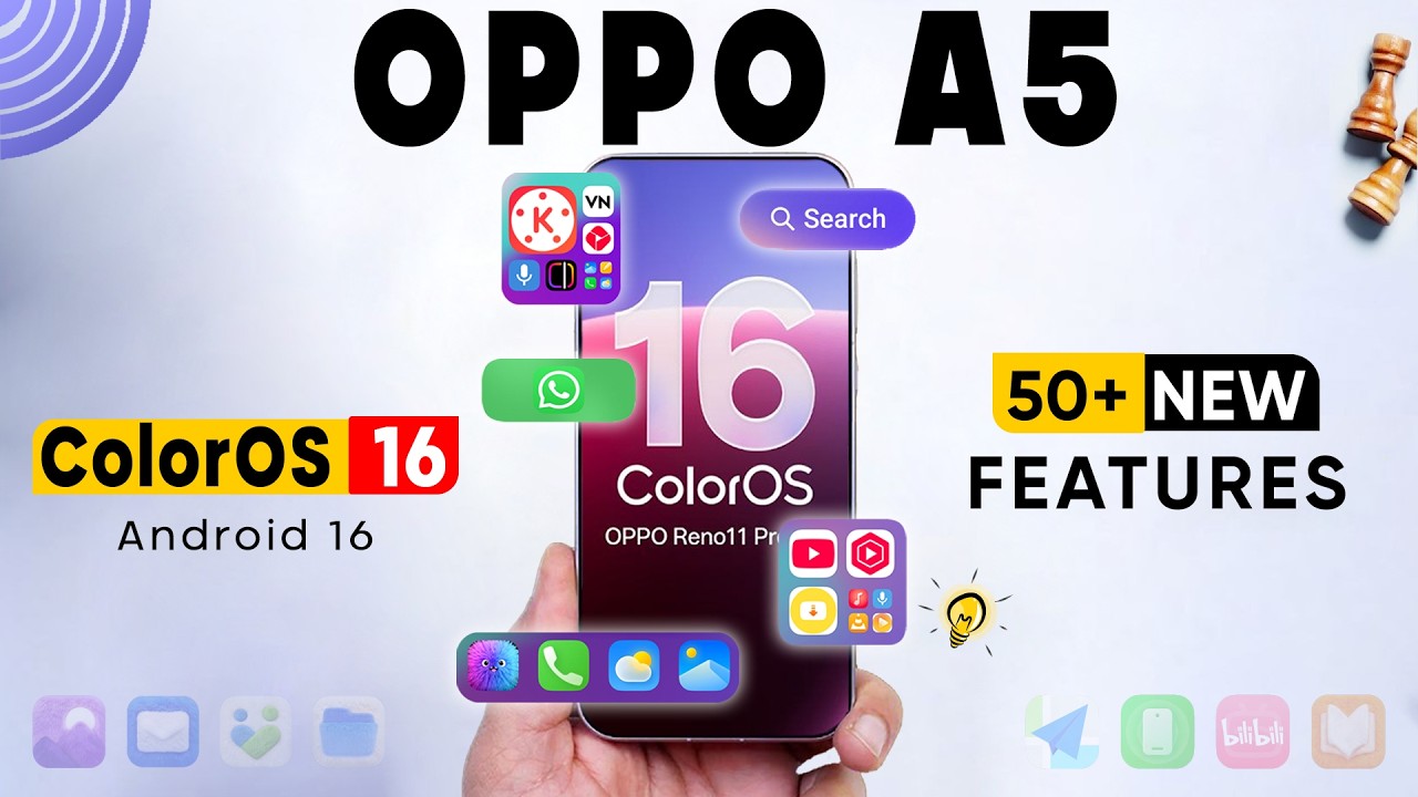 Oppo A5 ColorOS 16 Update 50+ Amazing Features | Android 16 New Update | Oppo A5 Stable Update🔥🔥