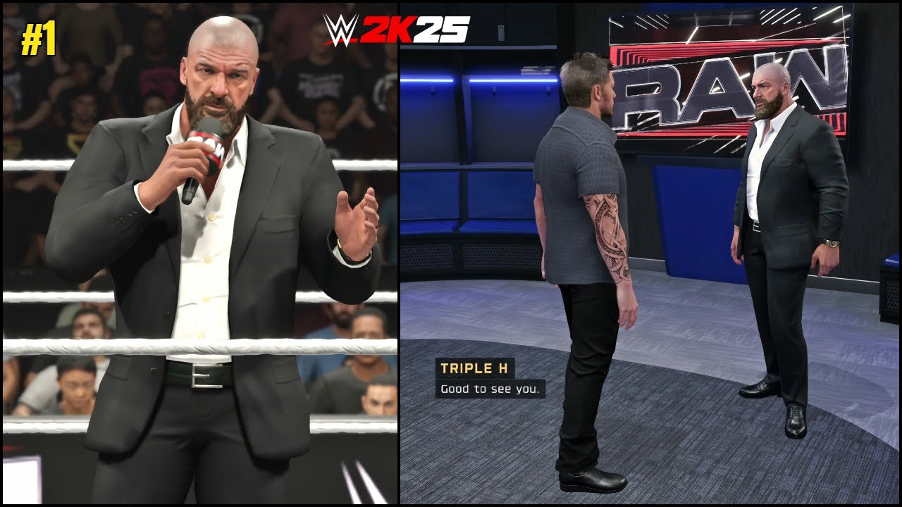 WWE 2K25 My Rise - Triple H Welcomes Rocky #1