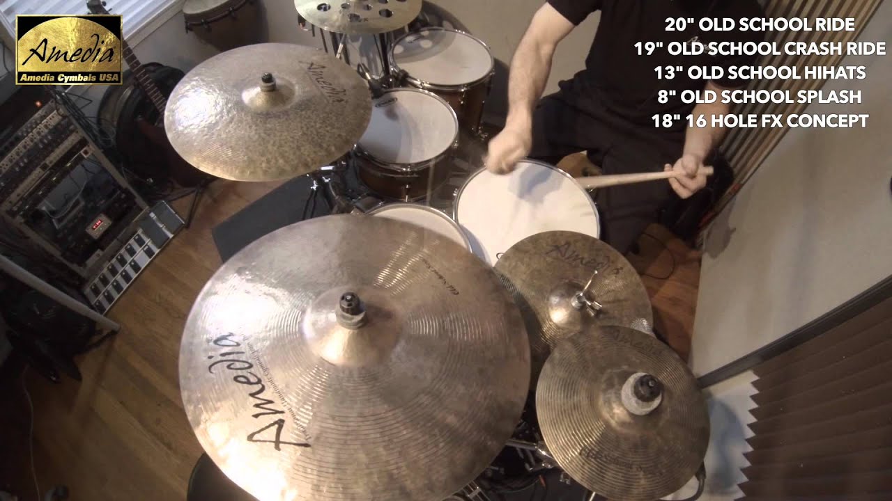 Amedia Cymbals USA Old School Series Jazz Demo