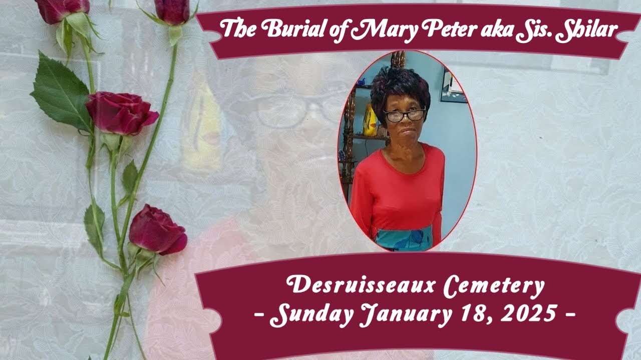 Burial of Mary Peter aka Sis. Shilar