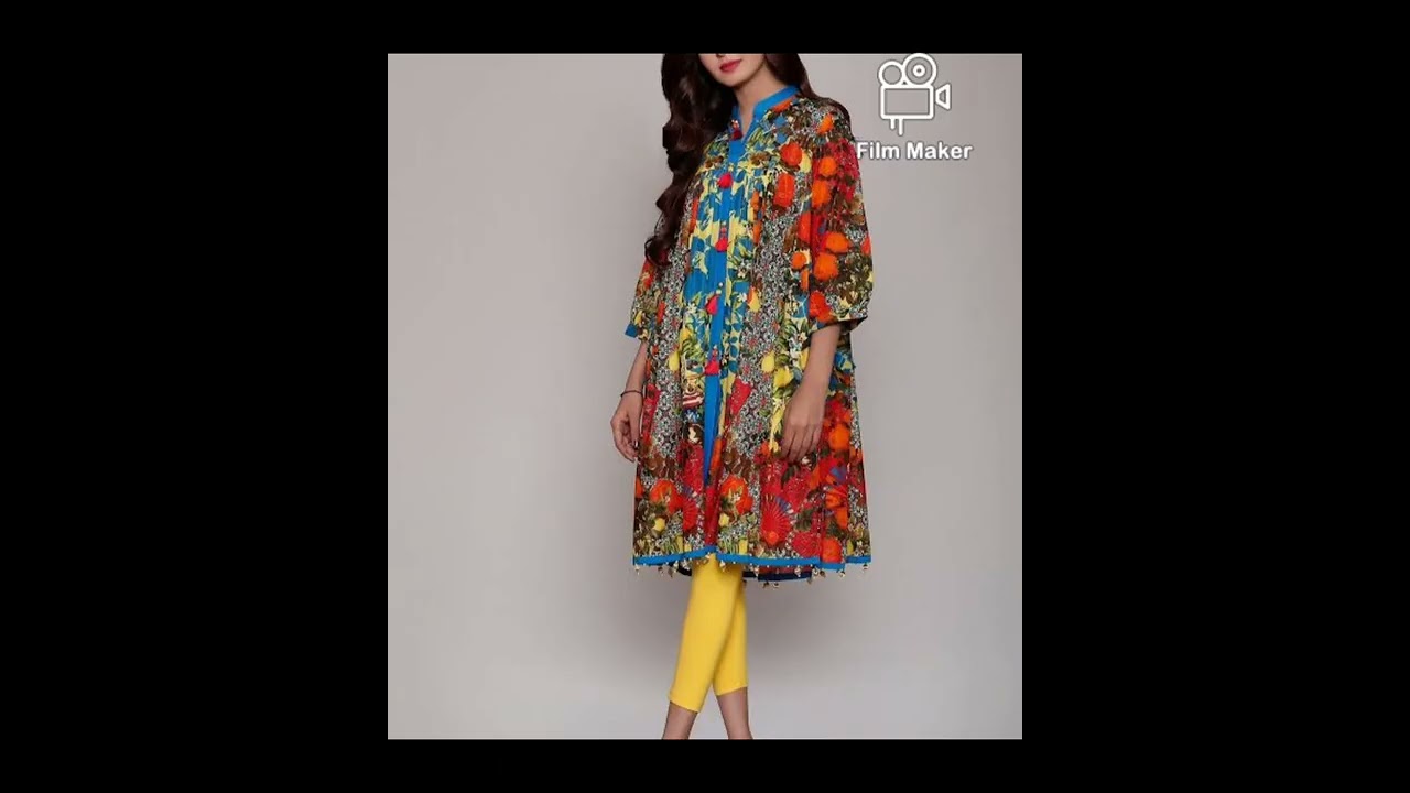 ladies lawn kurta design - girls summer dress design collection - lawn cotton dress collection