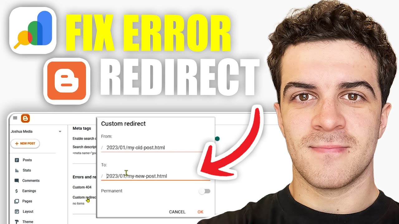 Как исправить ошибку перенаправления в Google Search Console для Blogger [Руководство 2026 года]