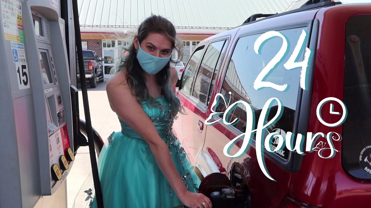 WEARING A PROM DRESS FOR 24HRS!!!