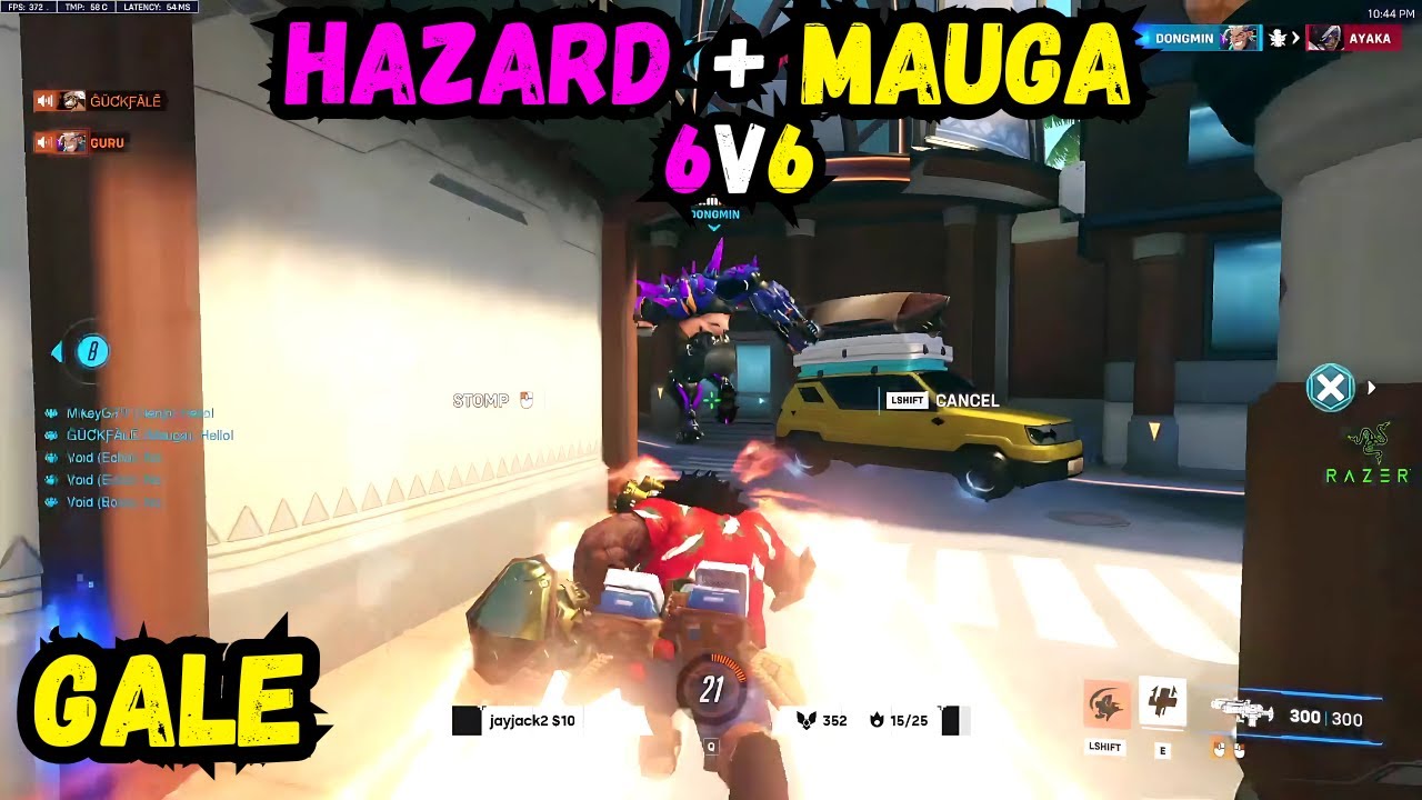 53 Elims! 6v6 HAZARD + MAUGA! GALE VS GURU - TOP 500 MAUGA GAMEPLAY - OVERWATCH 2 SEASON 13