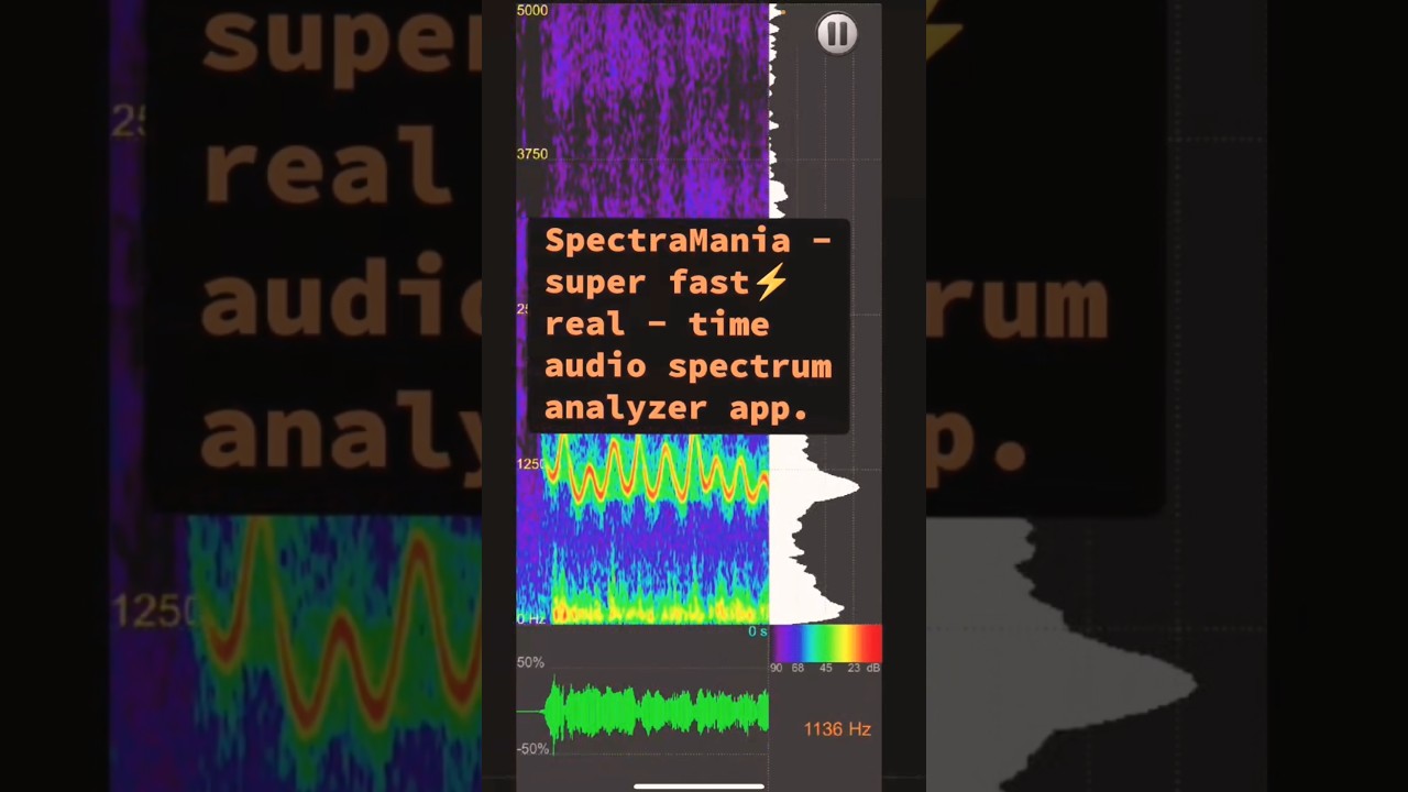 SpectraMania - Real Time Audio Spectrum Analyzer App for iOS, Sound Visualization Software.