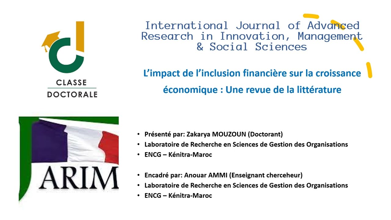 L'impact de l'inclusion financière sur la croissance économique: Une revue de la littérature
