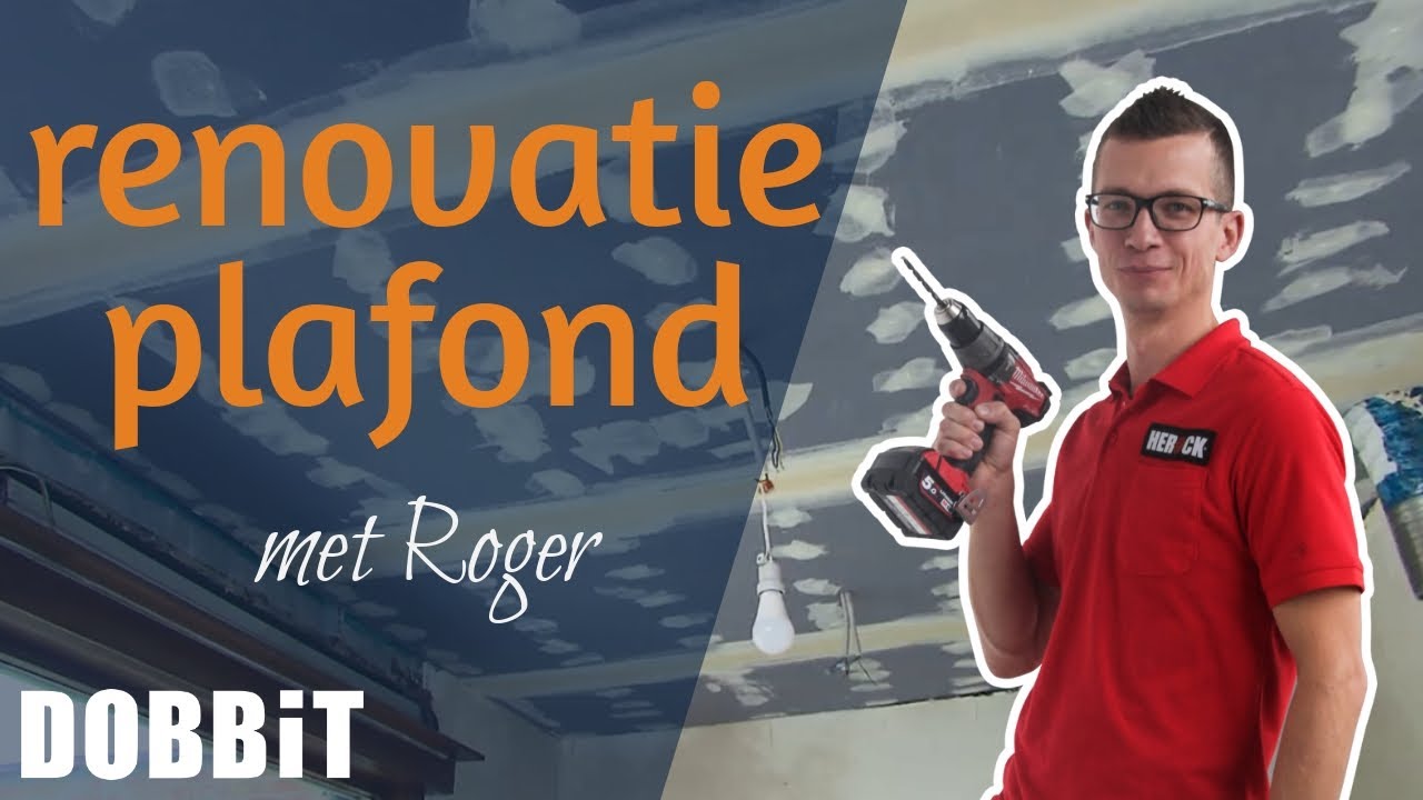 Renovatie plafond van isolatie tot afwerking met Roger