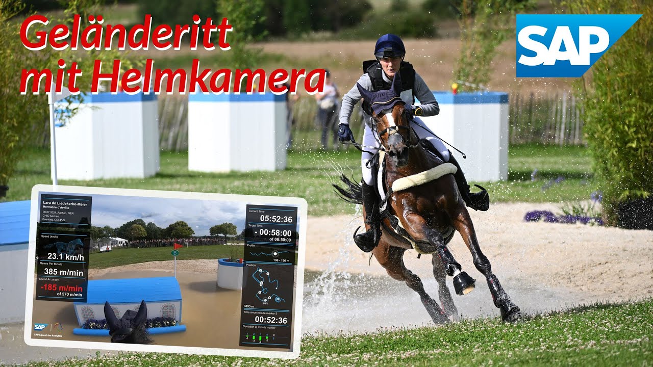 Perspektivwechsel! 🤩 Ab geht es ins Gelände! 🐎 Kommentierter Helmritt beim SAP-Cup 2024