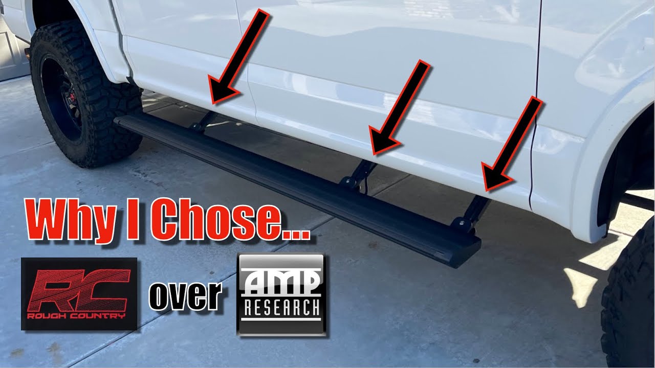 F-150 POWERSTEP RETRACT RUNNING BOARDS // Rough Country VS AMP Research