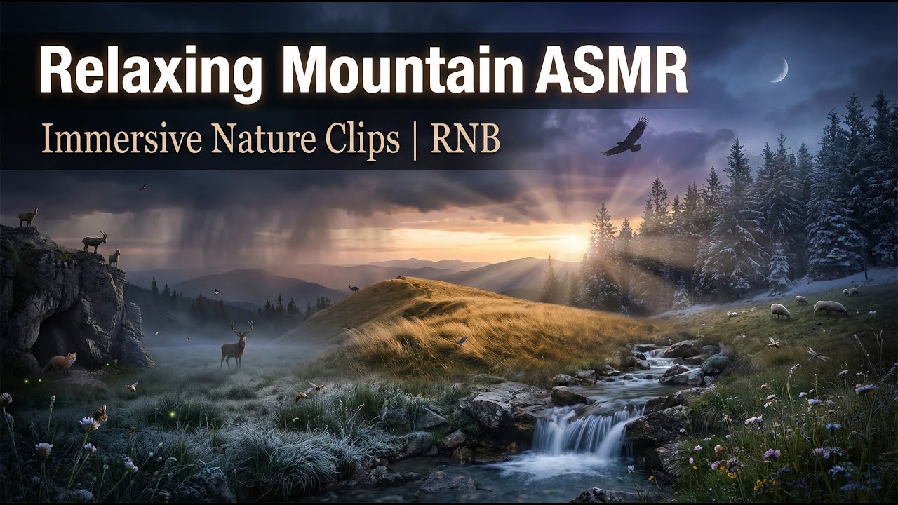 Relaxing Mountain ASMR 🌄 | Immersive Nature Clips | RNB