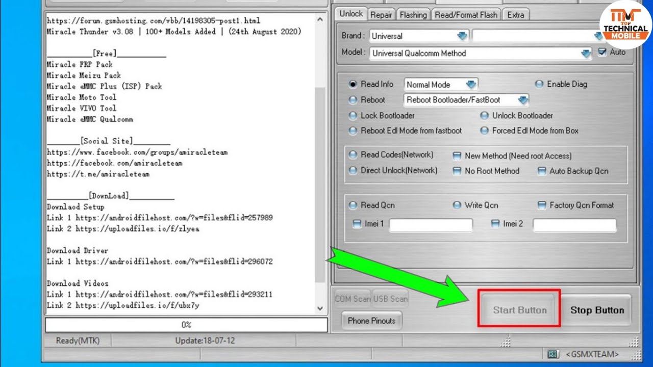 How to Fix Miracle Box Start Button Not Working | Miracle Thunder Start Button Not Active