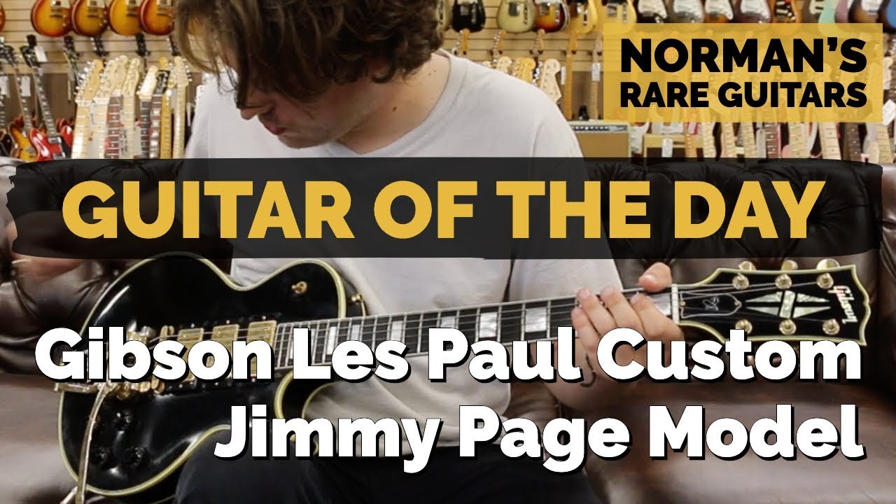 Гитара дня: Gibson Les Paul Custom, модель Джимми Пейджа | Редкие гитары Нормана