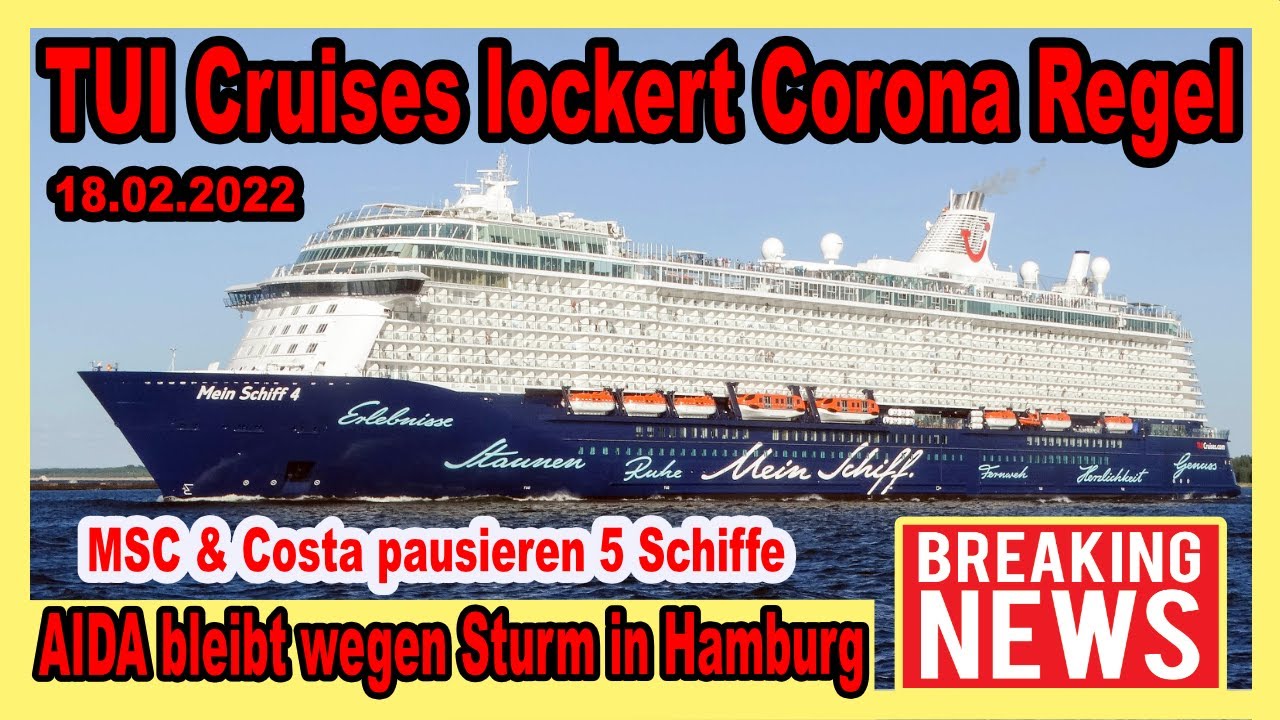 AIDAprima bleibt in Hamburg 🔴 TUI Cruises lockert Corona Regel - AIDAcosma - MSC Cruises - Costa!