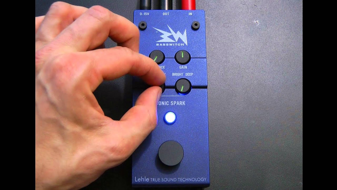 BASSWITCH SONIC SPARK - tube sound enhancer preamp boost pedal demonstration