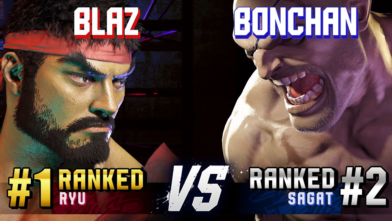 SF6 ▰ BLAZ (#1 Ranked Ryu) vs BONCHAN (#2 Ranked Sagat) ▰ High Level Gameplay