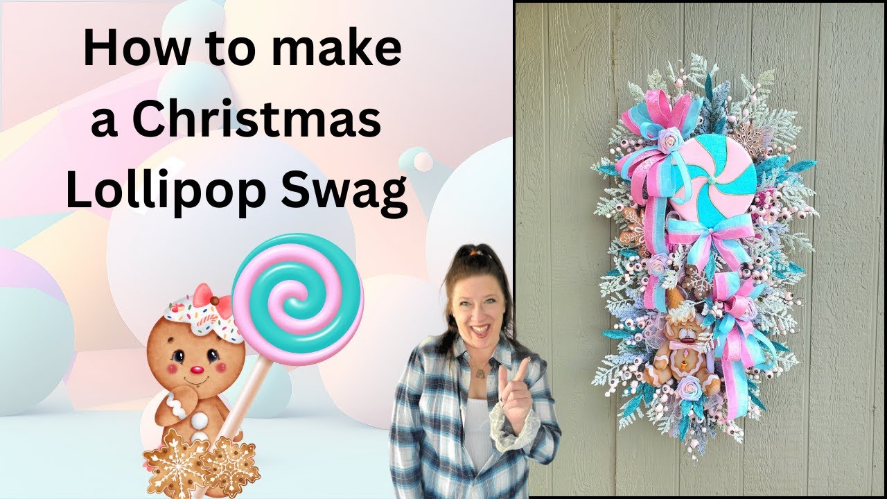 Christmas Lollipop wreath tutorial