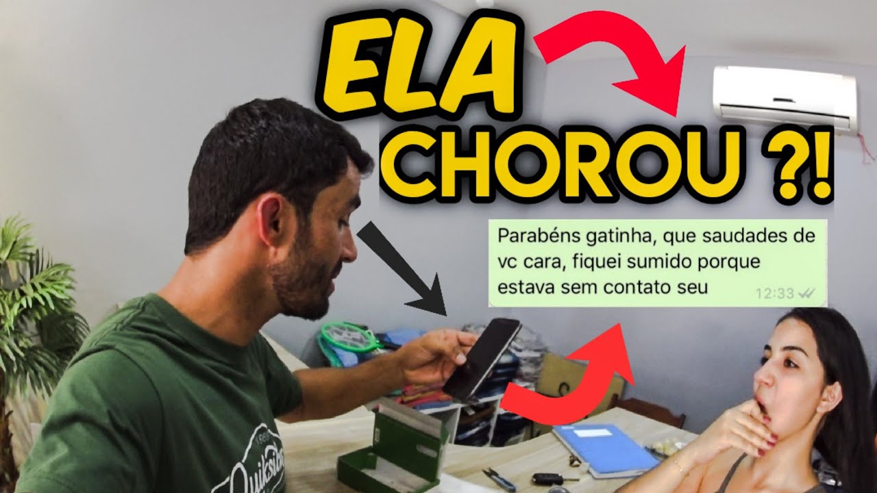 Trollei minha namorada QUEBRANDO CELULAR dela