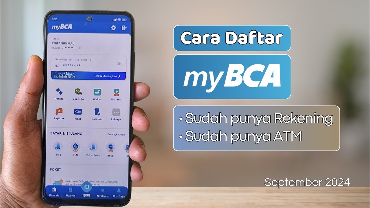 Cara daftar myBCA bagi yang sudah punya rekening BCA