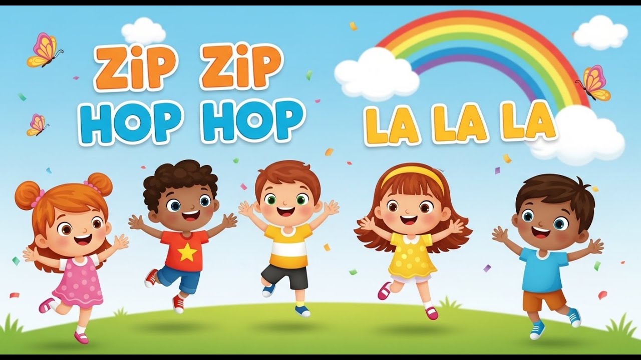 Zıp Zıp Hop Hop 🎵 | La La La | Eğlenceli Çocuk Şarkısı