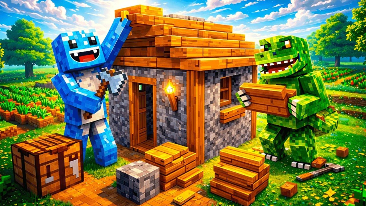 ¡NUESTRO PRIMER REFUGIO! - NEIKER EN MINECRAFT #2