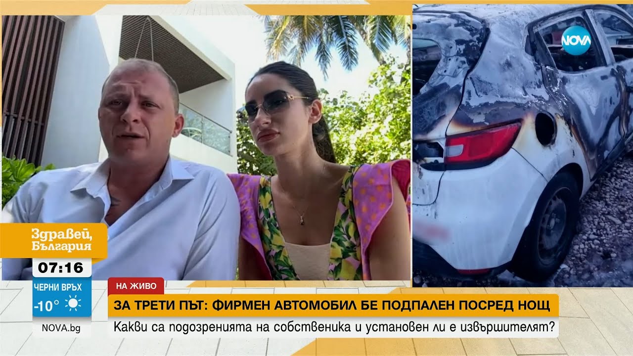 Подпалиха една от фирмените коли на бизнесмена Даниел Бачорски - Здравей, България (22.01.2024)