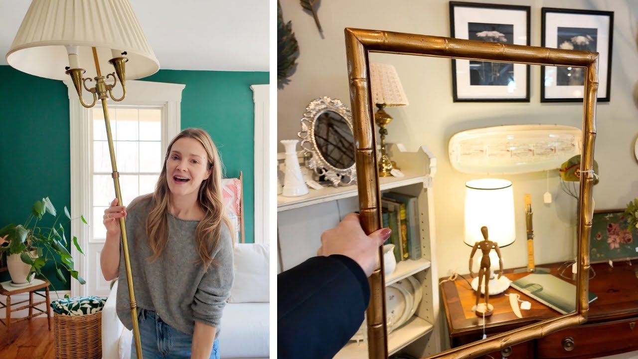 Antique shop with me + vintage home decor haul – Saying yes to things I love!