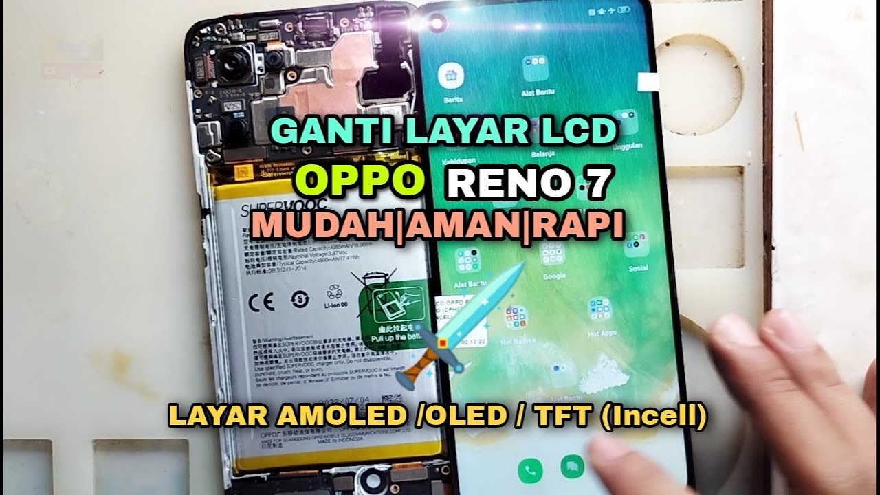CARA GANTI LCD OPPO RENO 7 || RENO 7 REPLACEMENT LCD