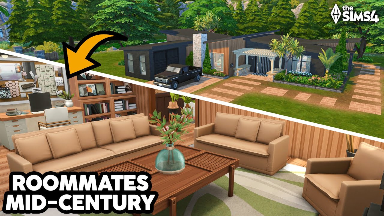 Соседи по комнате: модерн середины века // The Sims 4 Быстрая сборка