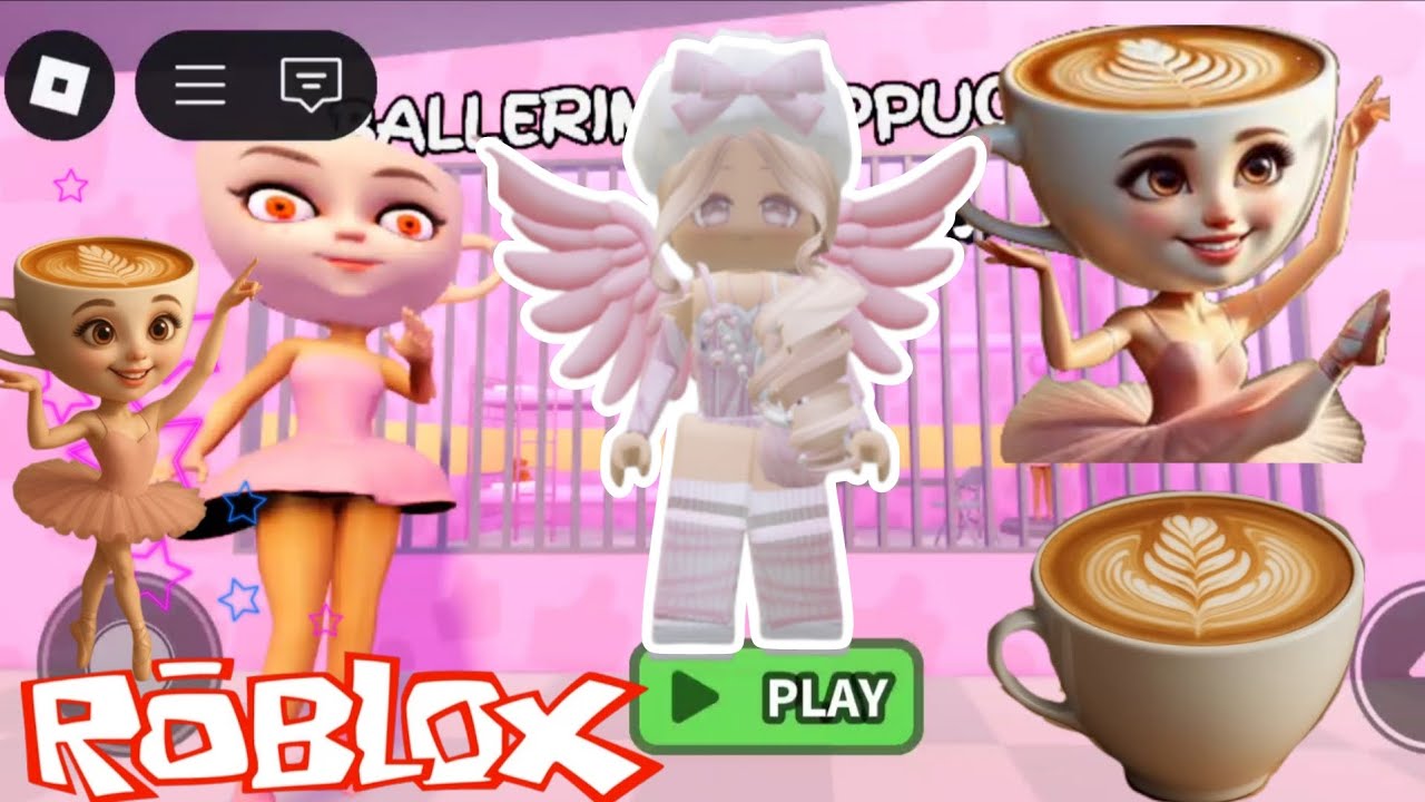 ROBLOX Ballerina Cappuccina prison run 💔😭💕💕 #gameplay #roblox #ballerina #prisonrun