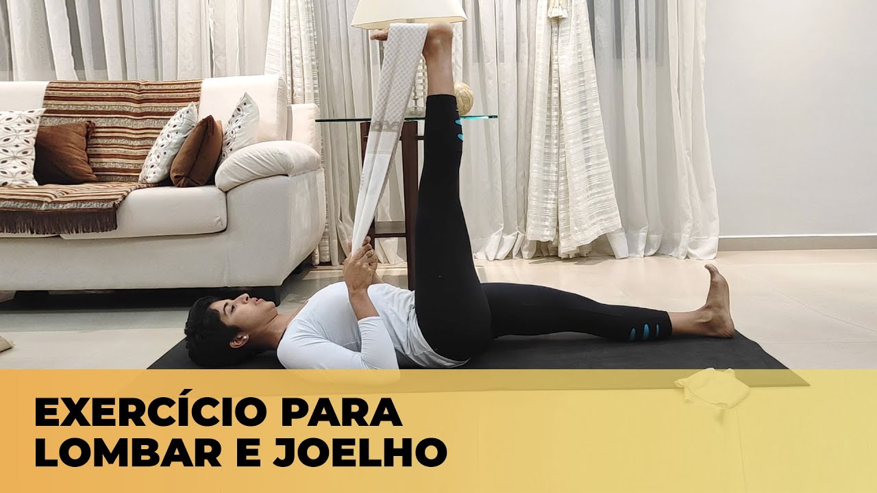 Faça esse exercício para lombar e joelho