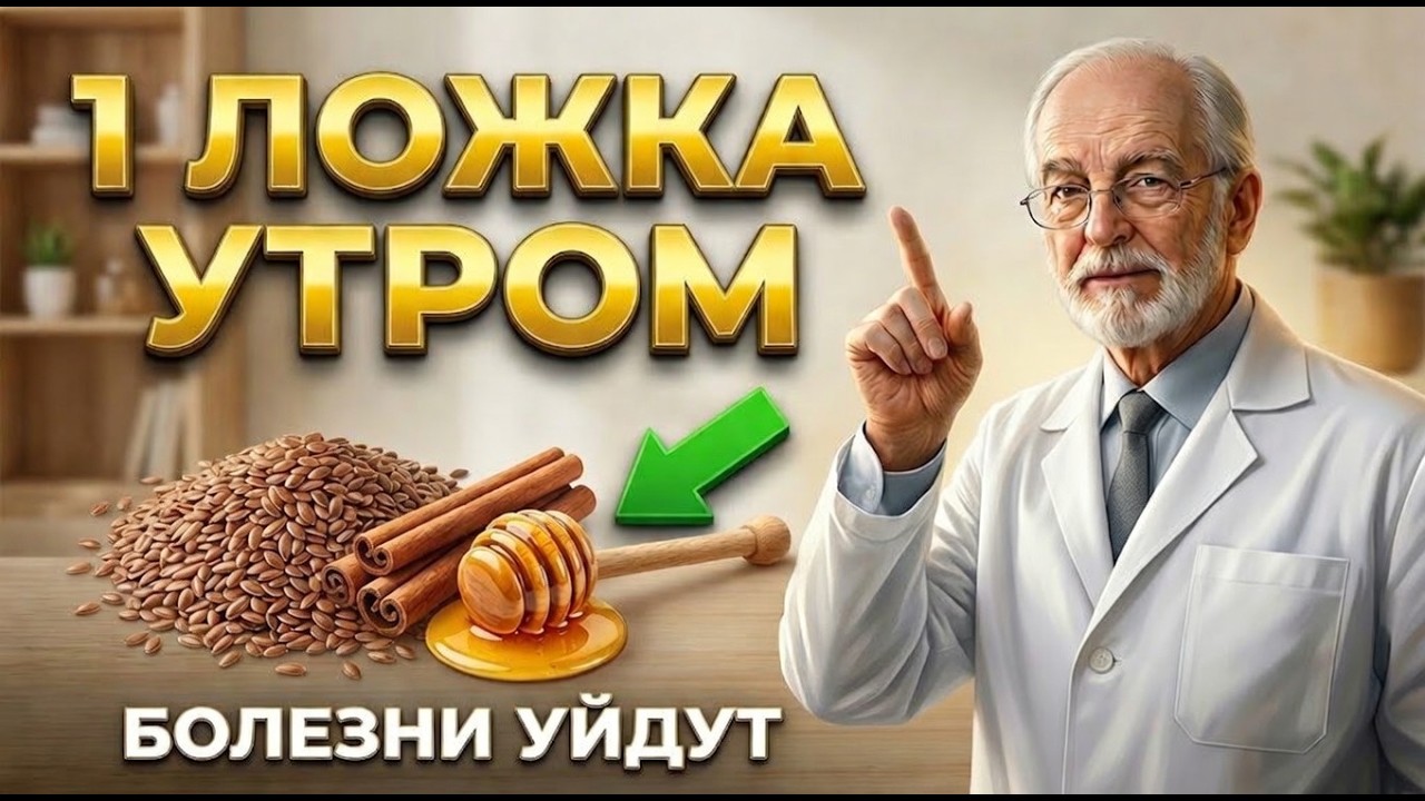 Эффект этой смеси поражает! Почему  ЛЁН + МЁД + КОРИЦА творят чудеса в организме ?