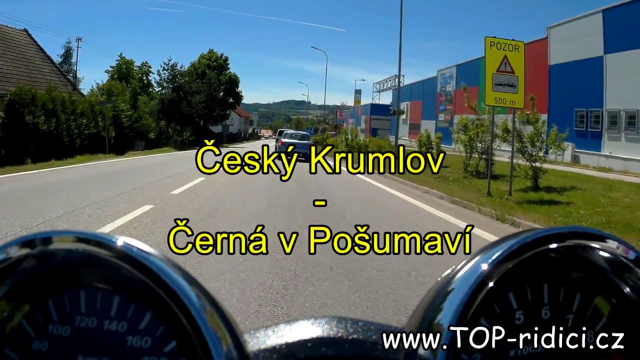 Mototrasa Český Krumlov - Černá v Pošumaví - www.top-ridici.cz